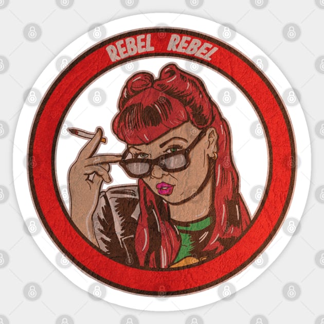 Rebel Girl Sticker by silentrob668